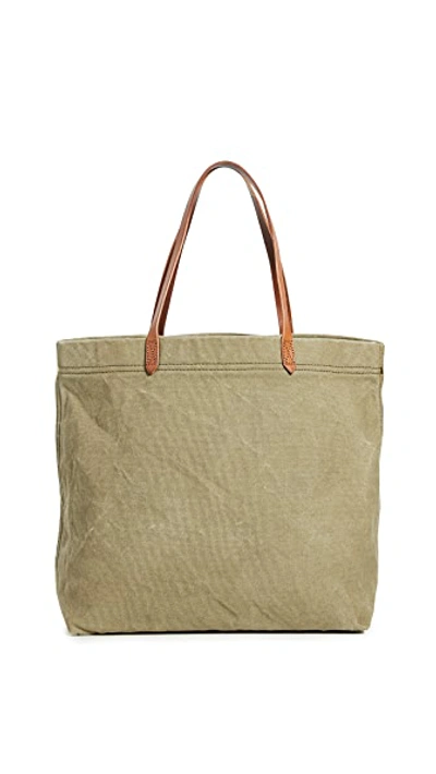 Shop Madewell Canvas Transport Tote In British Surplus