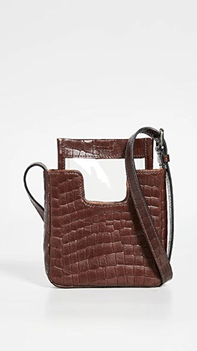 Shop Alfeya Valrina Alea Bag In Brown Croc