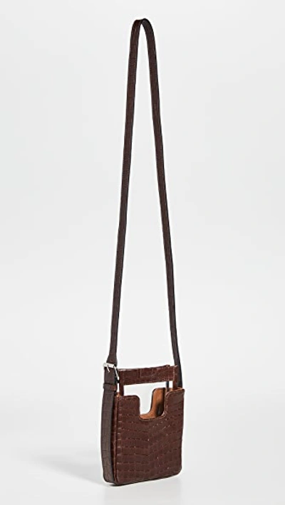 Shop Alfeya Valrina Alea Bag In Brown Croc