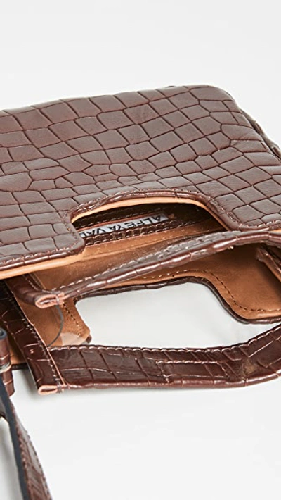 Shop Alfeya Valrina Alea Bag In Brown Croc