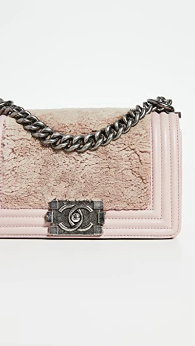 Pre-owned Chanel Lady Lapin Boy Small Bag In Pink