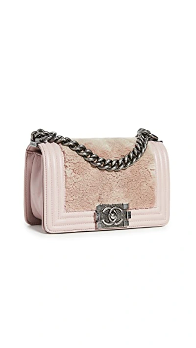 Pre-owned Chanel Lady Lapin Boy Small Bag In Pink