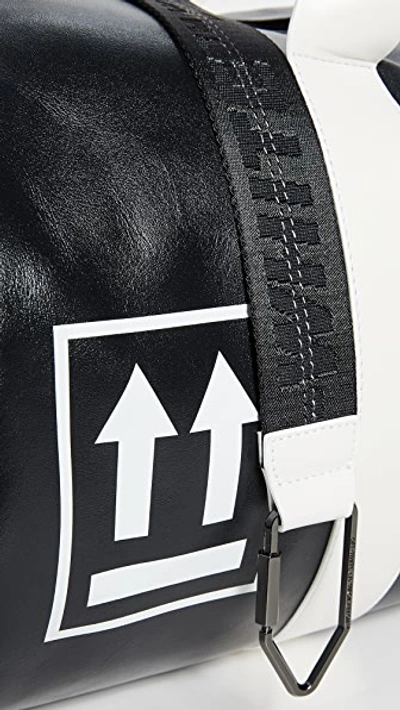 Shop Off-white Duffel Bag In Black/white