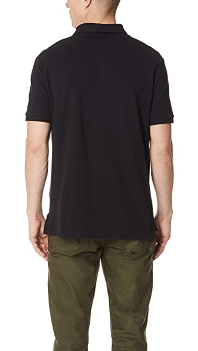 Shop Polo Ralph Lauren Custom Slim Fit Polo Shirt In Black