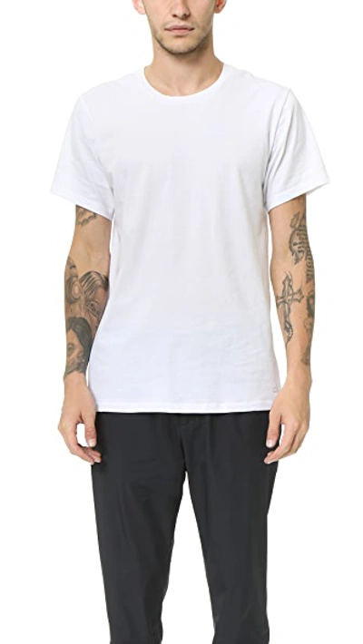Calvin Klein Underwear 3 Pack Regular Fit Classic Short Sleeve Tee In White