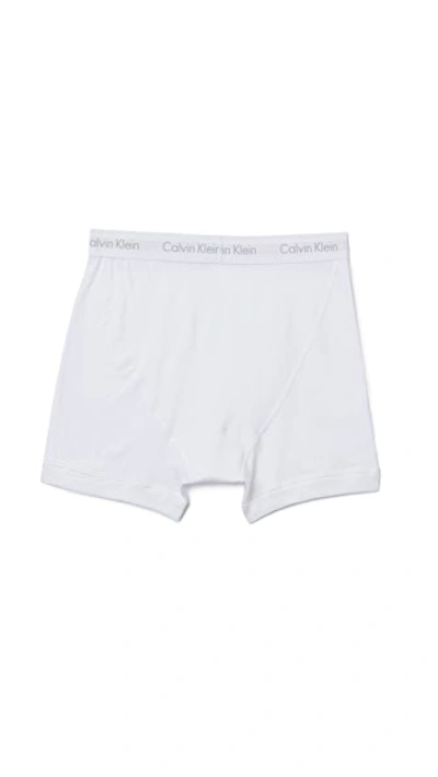 Shop Calvin Klein Underwear Cotton Classic Fit 3-pack Knit Boxers White