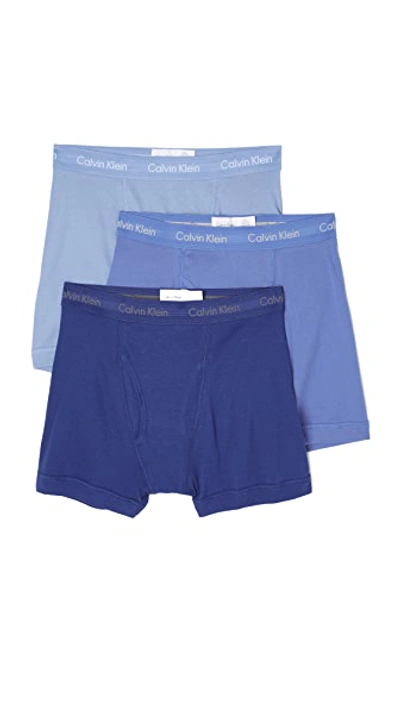 Shop Calvin Klein Underwear Cotton Classic Fit 3-pack Knit Boxers