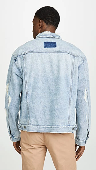 Shop Ksubi Oh G Jacket Acid Trip Trash In Denim