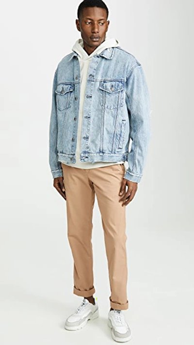 Shop Ksubi Oh G Jacket Acid Trip Trash In Denim