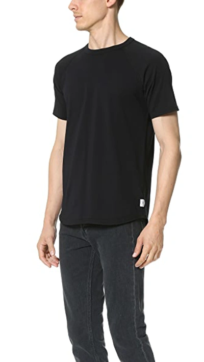 Shop Reigning Champ Raglan Tee Black