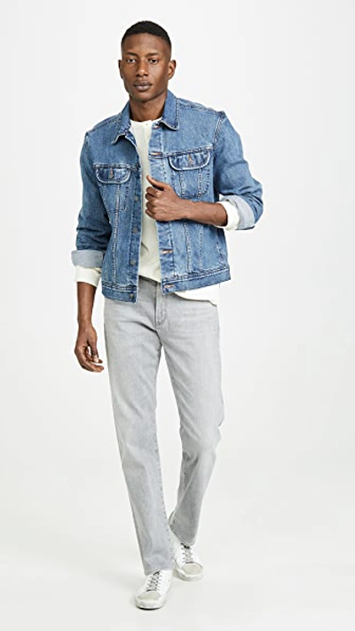 Shop Citizens Of Humanity Gage Classic Straight Jeans In Pavement Wash