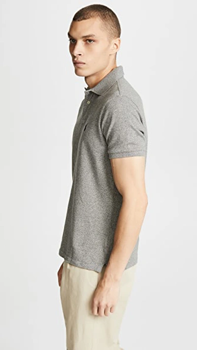 Polo Ralph Lauren Grey Polo Shirt With Pony Detail On The Front