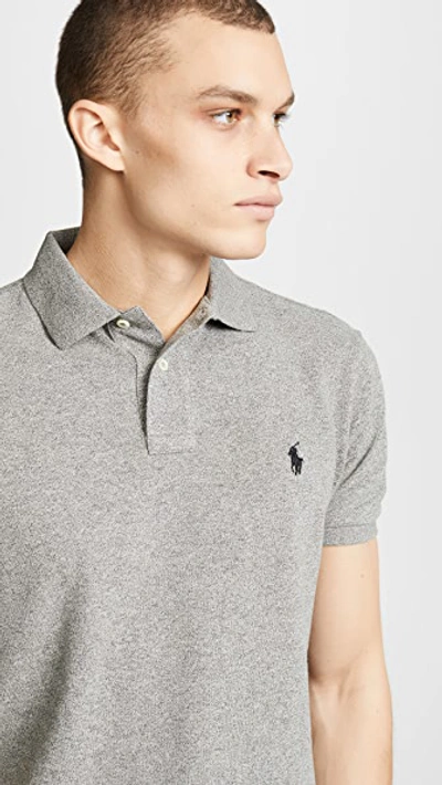 Polo Ralph Lauren Grey Polo Shirt With Pony Detail On The Front