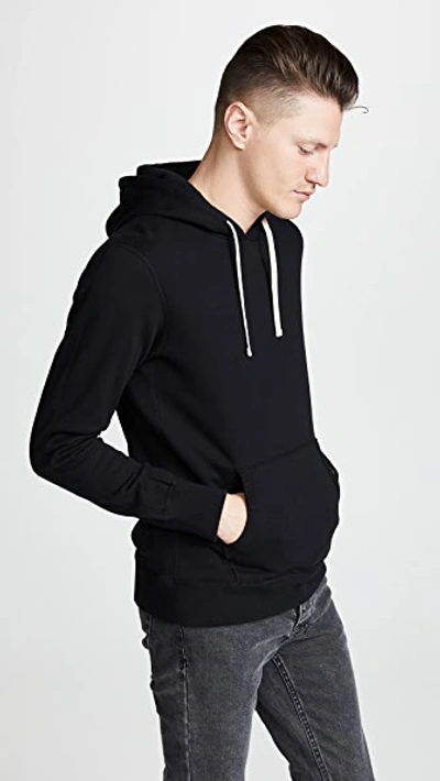 Reigning Champ Mid Weight Terry Pullover Hoodie In Black