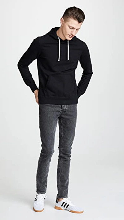 Reigning Champ Mid Weight Terry Pullover Hoodie In Black