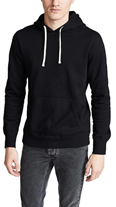 Reigning Champ Mid Weight Terry Pullover Hoodie In Black