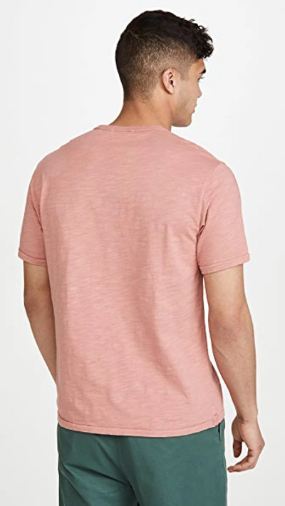 Shop Alex Mill Standard Slub Cotton Pocket T-shirt In Dirty Rose