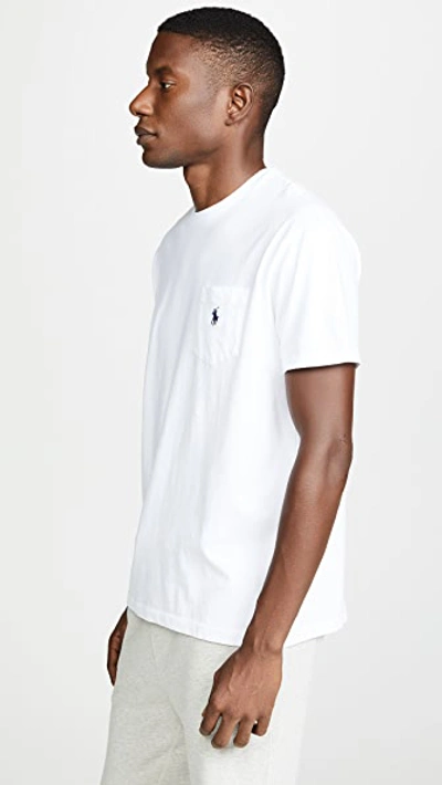 Shop Polo Ralph Lauren Classic Fit Pocket Tee White