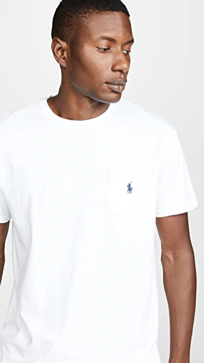 Shop Polo Ralph Lauren Classic Fit Pocket Tee White