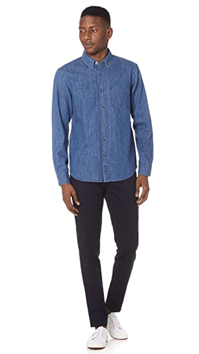 Club Monaco Connor Stretch Chinos In Navy