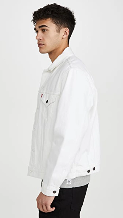 Shop Levi's Vintage Fit Trucker Jacket In White Out