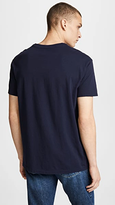 Shop Polo Ralph Lauren V Neck Classic Fit T-shirt In Ink