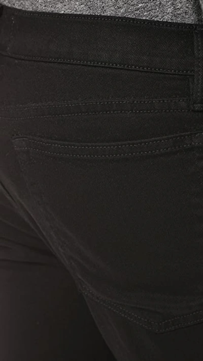 Frame L'homme Skinny Denim Jeans Noir In Noir
