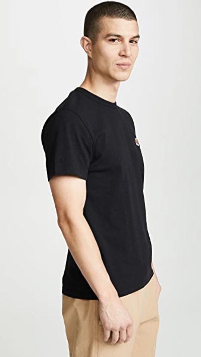 Shop Maison Kitsuné Fox Head Patch T-shirt In Black