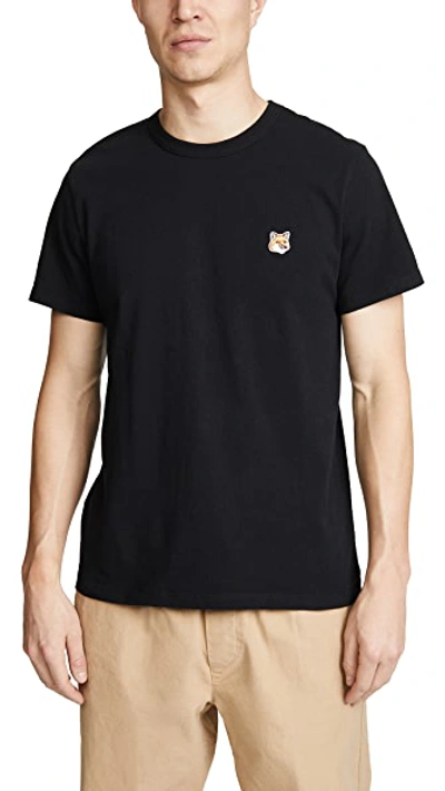 Shop Maison Kitsuné Fox Head Patch T-shirt In Black