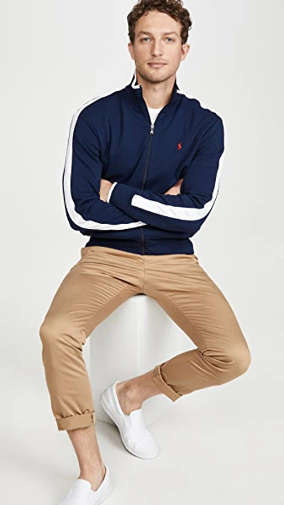 Polo Ralph Lauren Men's Big & Tall Soft Cotton Track Jacket In Navy |  ModeSens