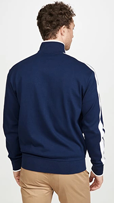 Shop Polo Ralph Lauren Interlock Track Jacket In Navy