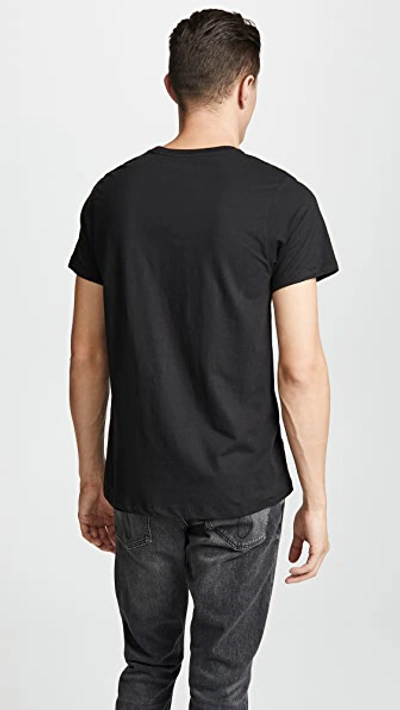 Shop Calvin Klein Underwear Cotton Stretch Slim Fit 3-pack Crewneck T-shirt Black