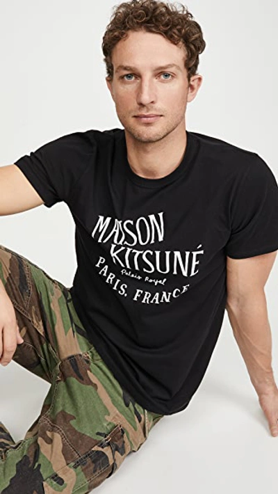 Shop Maison Kitsuné Palais Royal T-shirt In Black