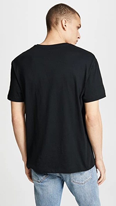 Shop Polo Ralph Lauren V Neck Classic Fit Tee Shirt In Polo Black