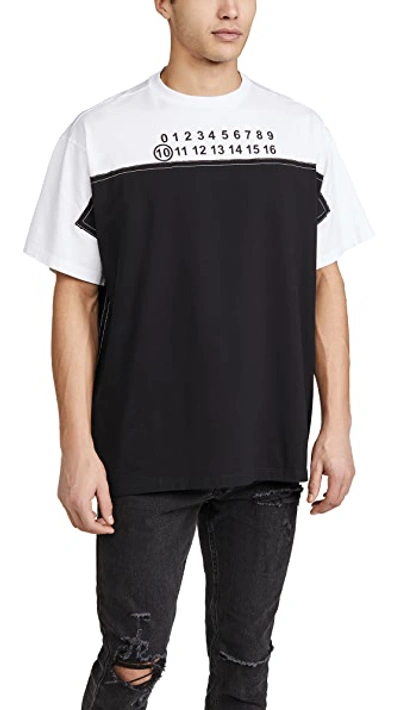 Shop Maison Margiela Oversized T-shirt In Black