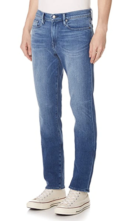 Frame L'homme Slim Stretch-denim Jeans In Bradbury