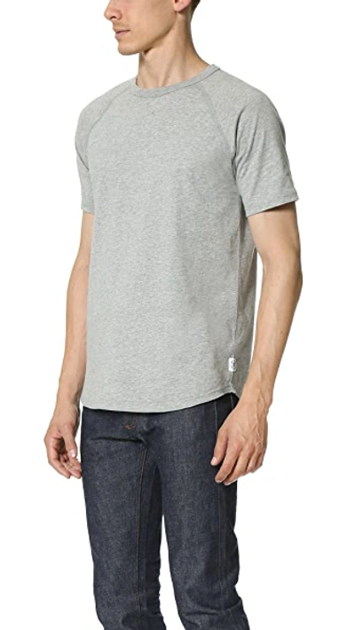 Shop Reigning Champ Raglan Tee In H. Grey