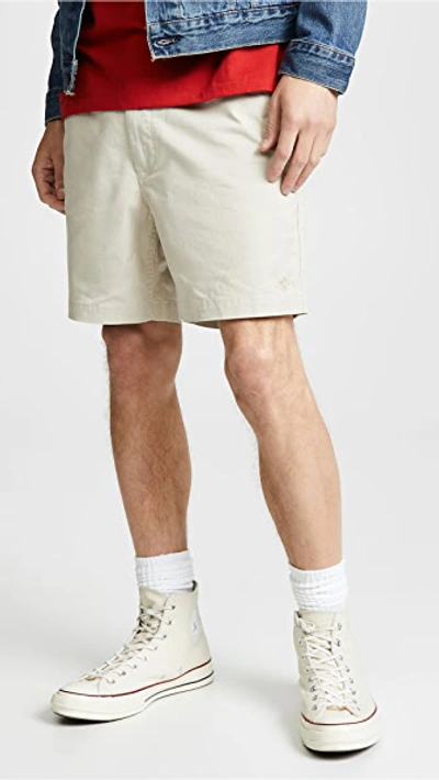 Shop Polo Ralph Lauren Classic Fit Polo Prepster Shorts In Classic Stone
