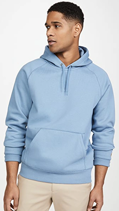 Shop Carhartt Chase Hooded Sweatshirt In Mossa