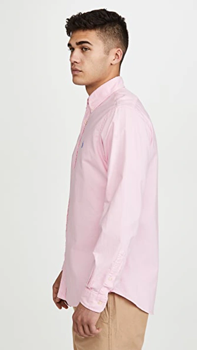 Shop Polo Ralph Lauren Gd Oxford Shirt In Pink