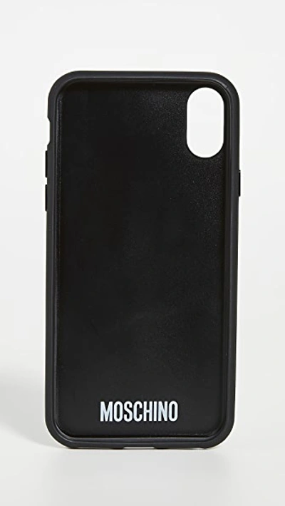 Shop Moschino Teddy X / Xs Iphone Case In Fantasy Teddy Black