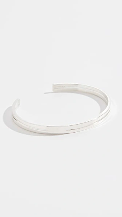 Shop Le Gramme 13g Punched Ribbon In Polished Silver