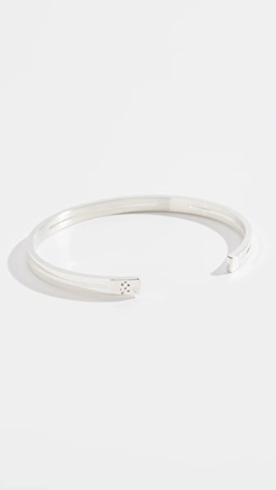 Shop Le Gramme 13g Punched Ribbon In Polished Silver