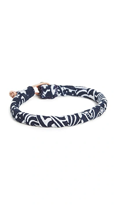 Shop Mikia Bandana Bracelet In Navy