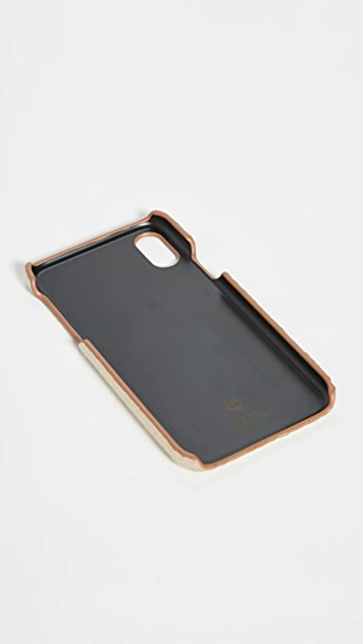 Shop Mcm Visetos Original Iphone X / Xs Case In New Champagne Gold