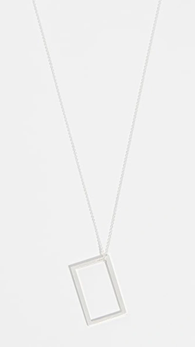 Shop Le Gramme 2.6g Large Brushed Chain Necklace In Silver