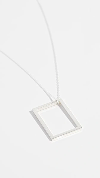 Shop Le Gramme 2.6g Large Brushed Chain Necklace In Silver