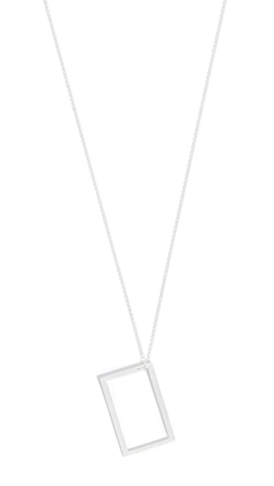 Shop Le Gramme 2.6g Large Brushed Chain Necklace In Silver