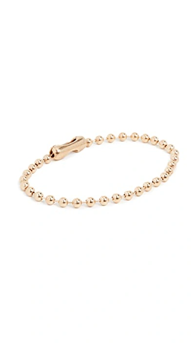Shop Giles & Brother Sterling Silver Ball Chain Bracelet In Gold