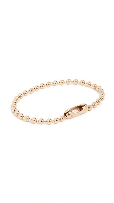 Shop Giles & Brother Sterling Silver Ball Chain Bracelet In Gold
